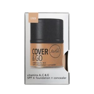 Cover & Go SPF6 Foundation & Concealer Linen 25ml + 1.2gr& Go SPF6 Foundation & Concealer Fudge 25ml