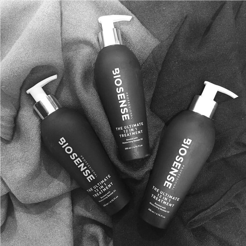 Biosense hair care products range, featuring the Biosense Cryotherapy treatment
